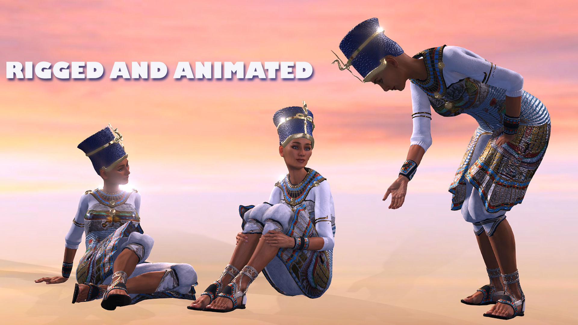  Nivertity High quality character full Rigged and Animated 3D model_3