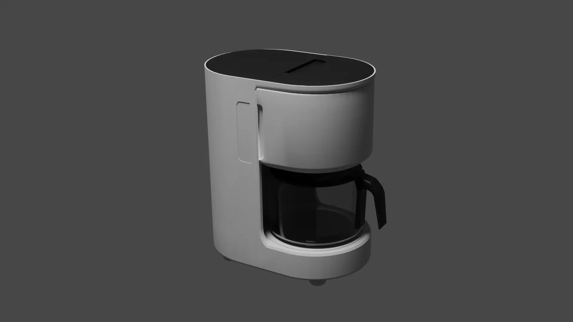Coffee Machine Braun KF3100 Low-poly 3D model_0
