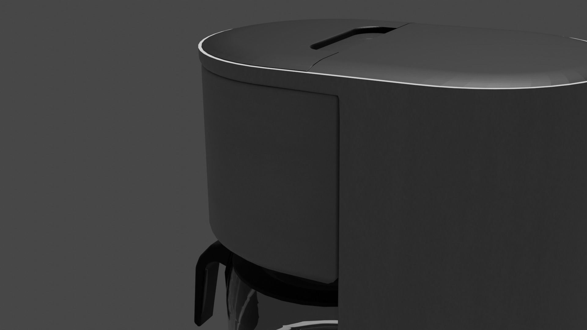 Coffee Machine Braun KF3100 Low-poly 3D model_1