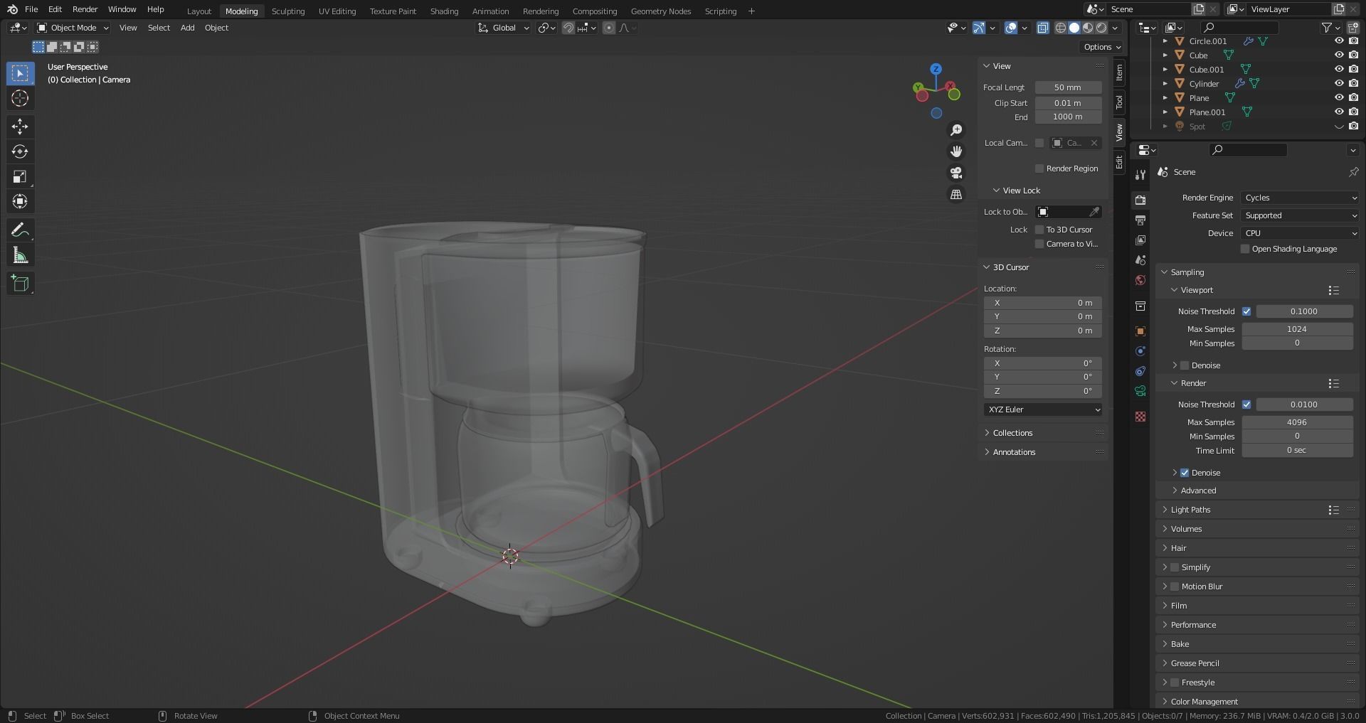 Coffee Machine Braun KF3100 Low-poly 3D model_5
