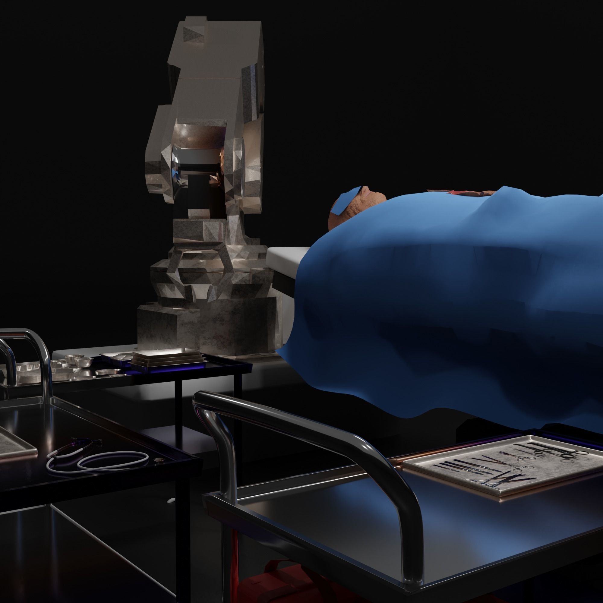 Medisine operation room 3D model_3