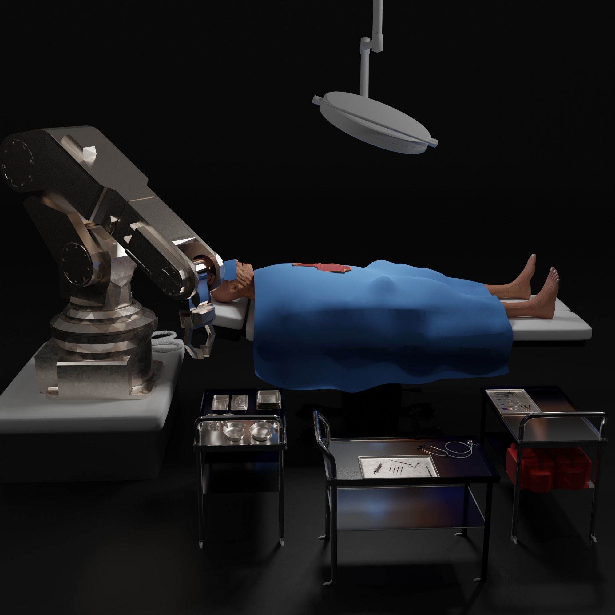 Medisine operation room 3D model_2