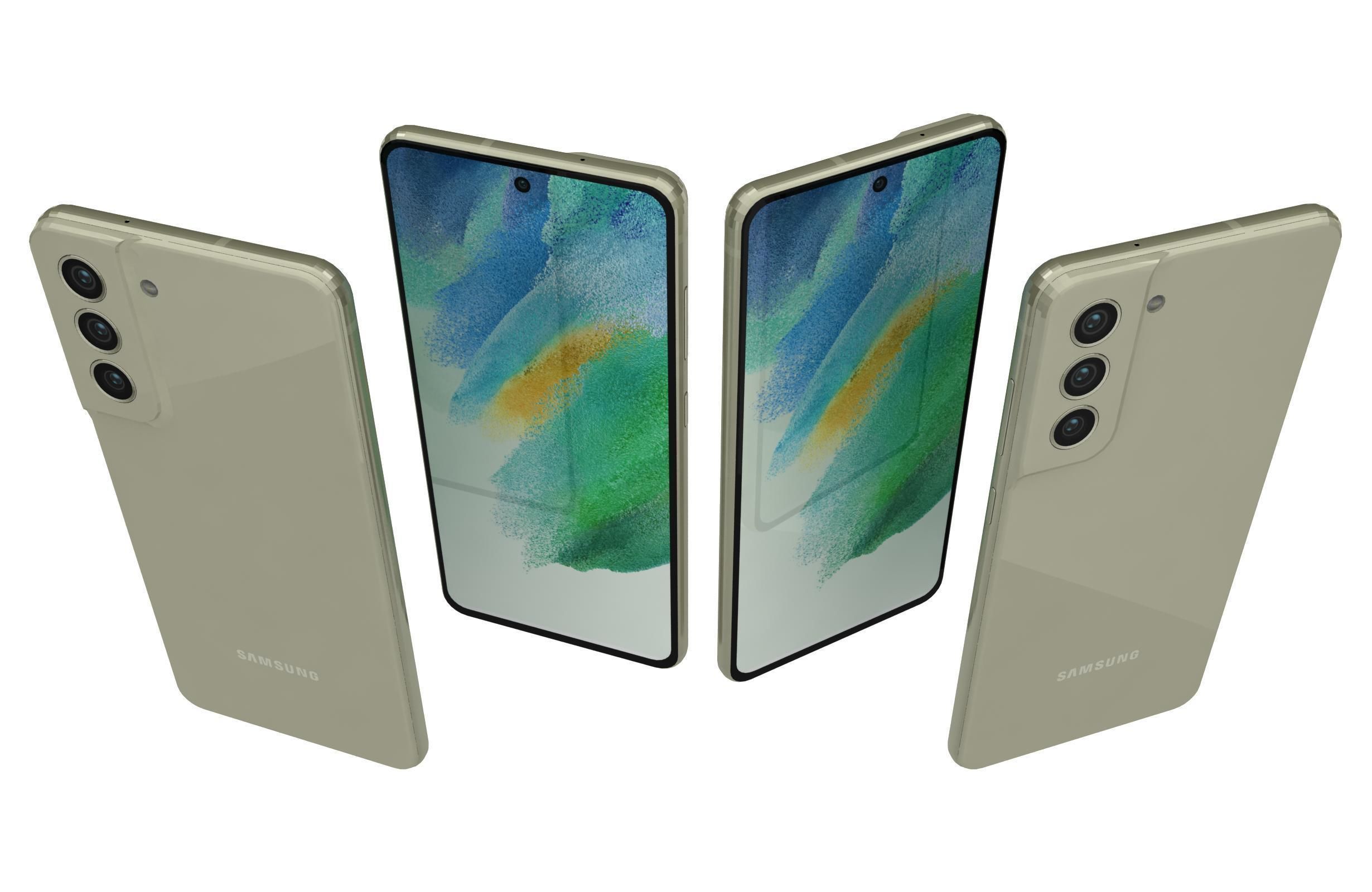 Samsung Galaxy S21 FE 5G All Colors 3D model_28