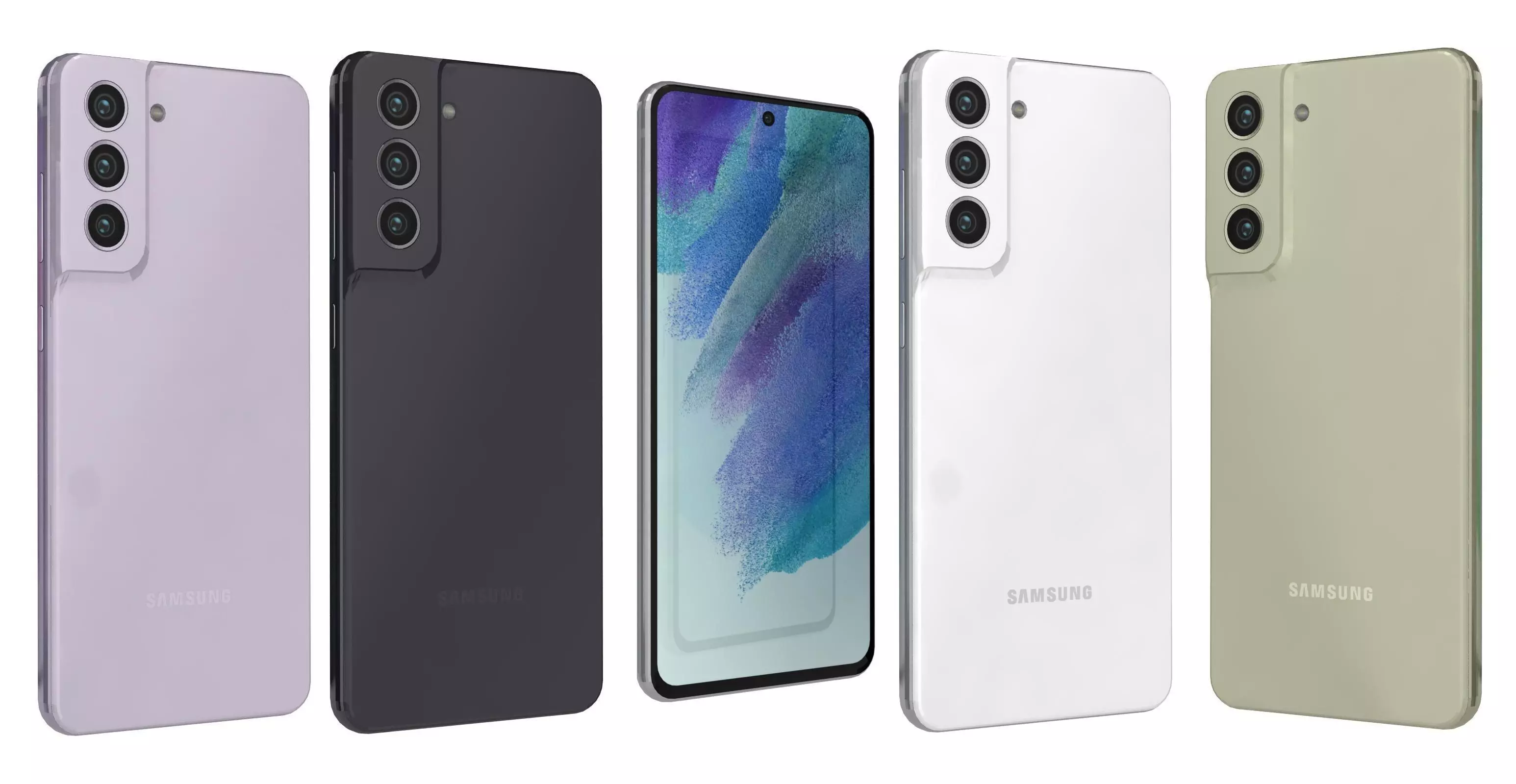 Samsung Galaxy S21 FE 5G All Colors 3D model_0