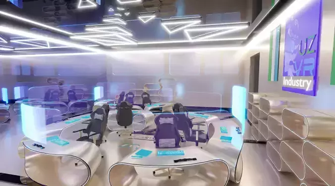 Hologram Interior Scene