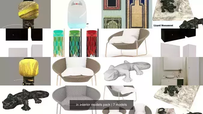 in interior models pack 3D Model Collection