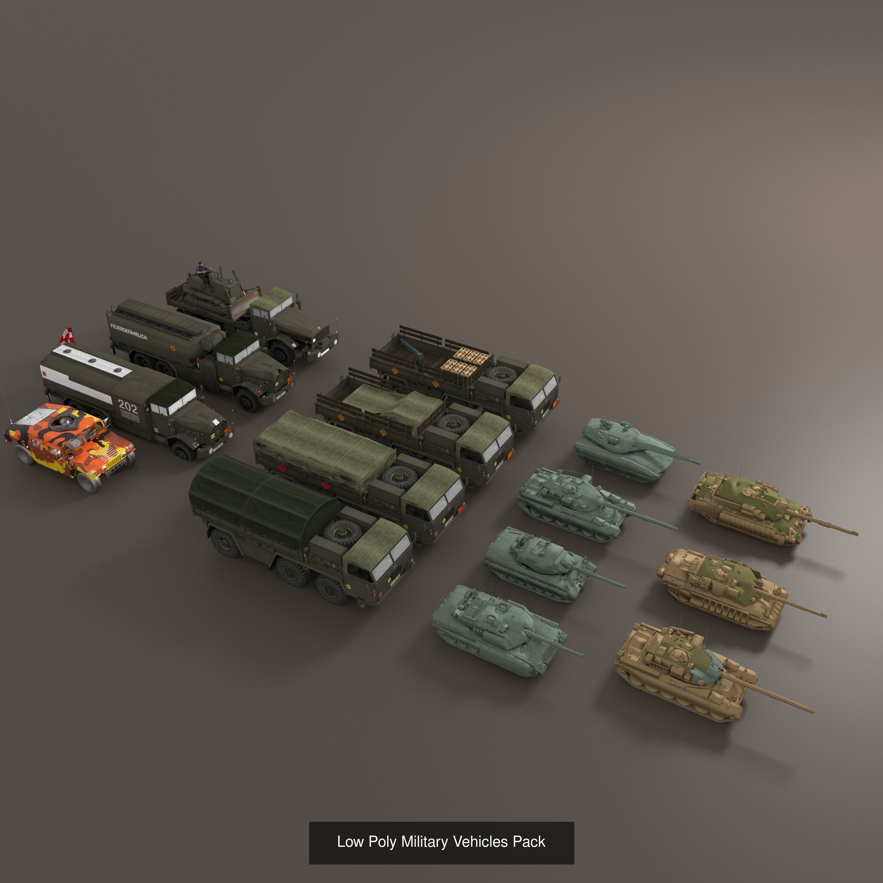 Low poly game ready models pack 3D Model Collection_1