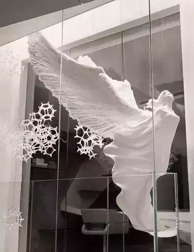 angel statue of with wings 3D print model