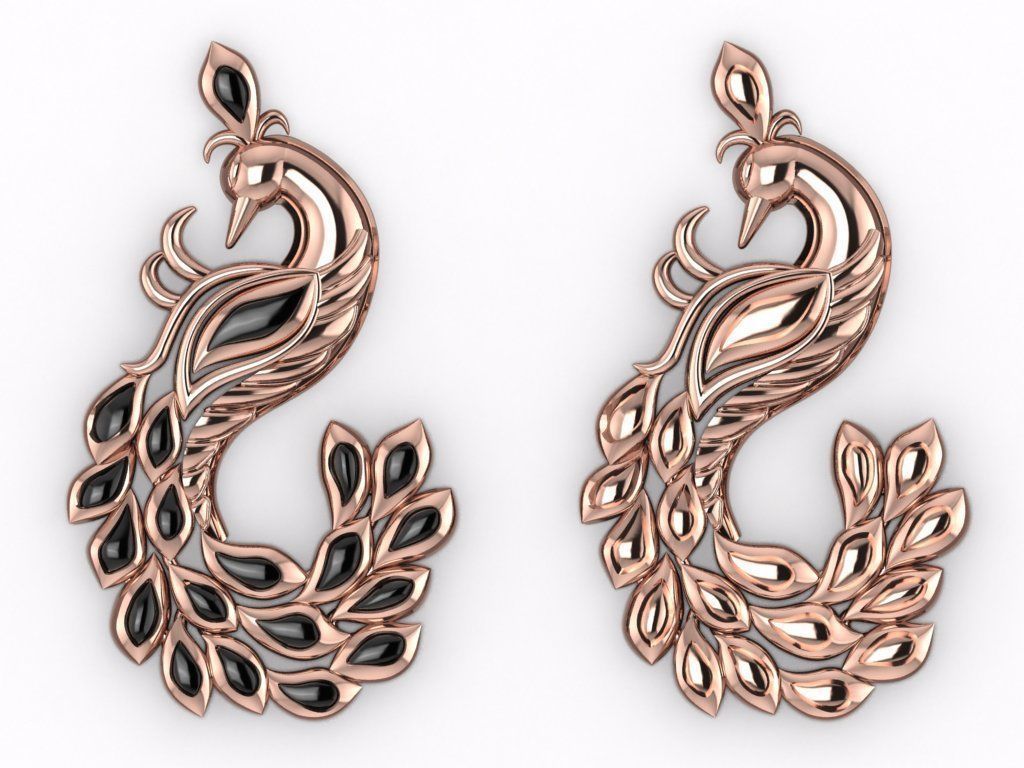 Peacock pendant 3D print model_2