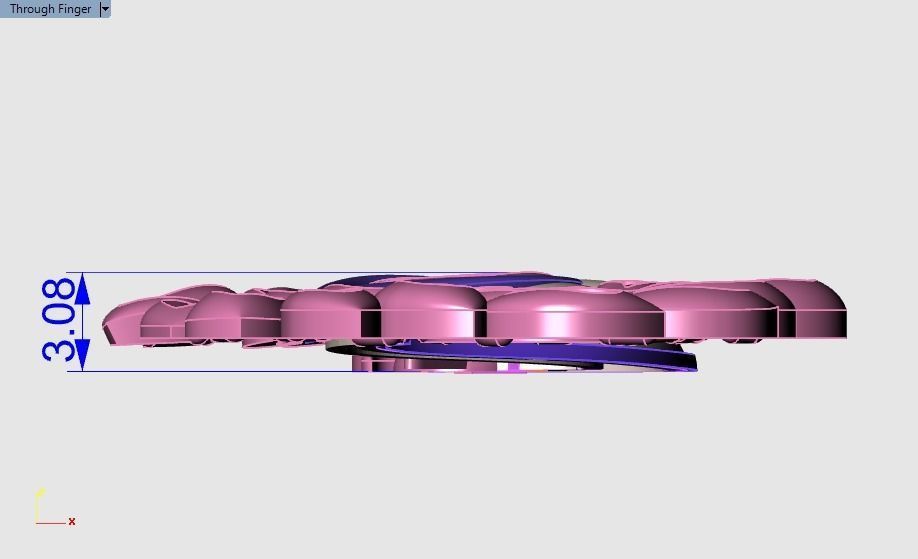 Peacock pendant 3D print model_7