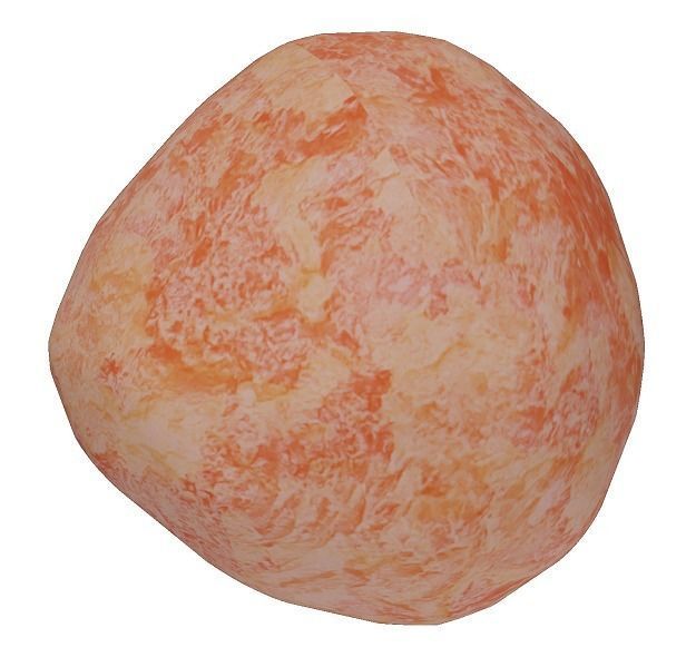 Large Volcano Lava Rock Low-poly 3D model_1