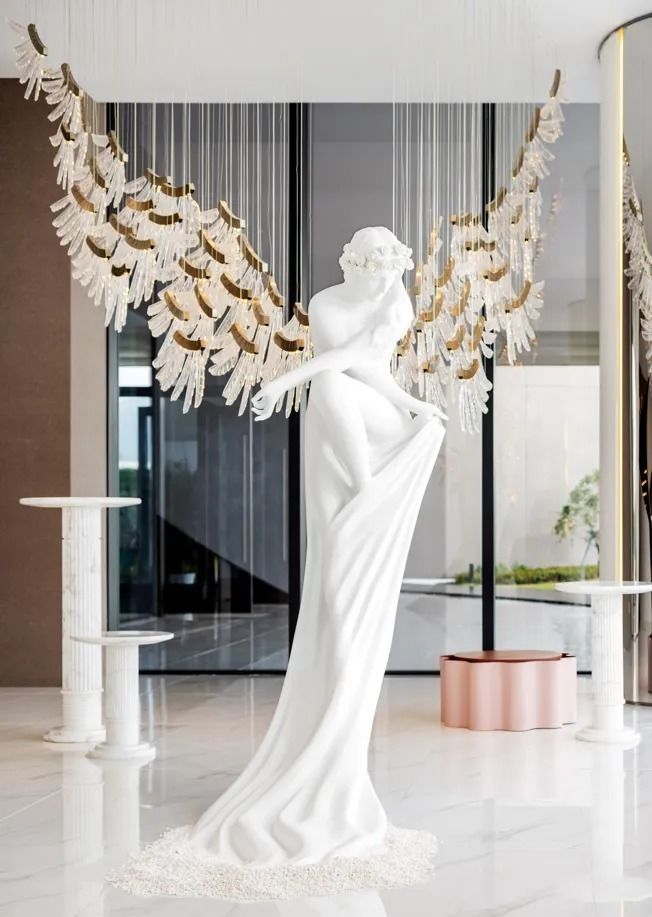 angel wing made of wood 3D print model_2