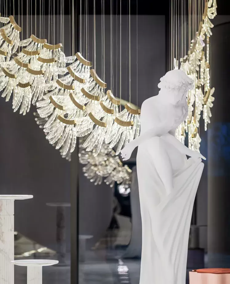 angel wing made of wood 3D print model_0