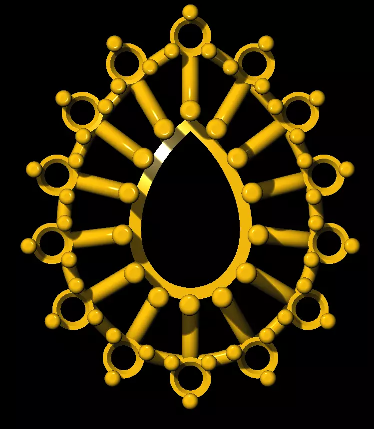 Tops earrings Free 3D print model