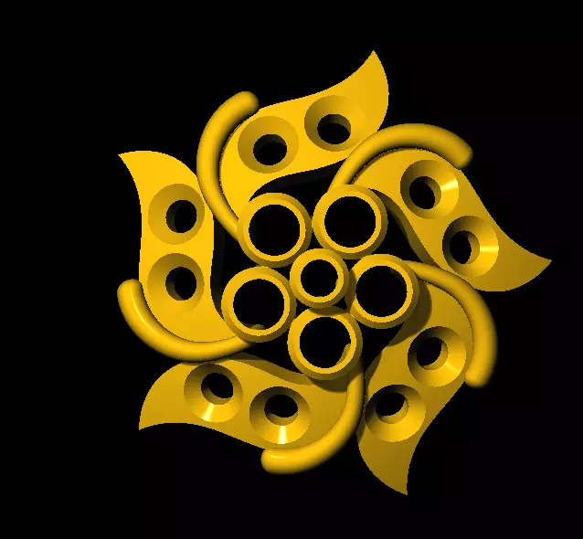 Tops earrings 3D print model