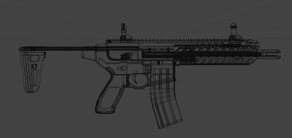 SIG MCX Low-poly 3D model_4
