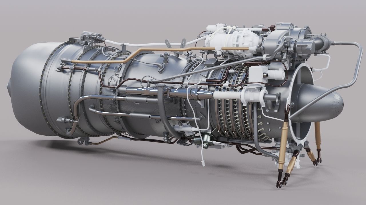 Heli Engine 3D model_1