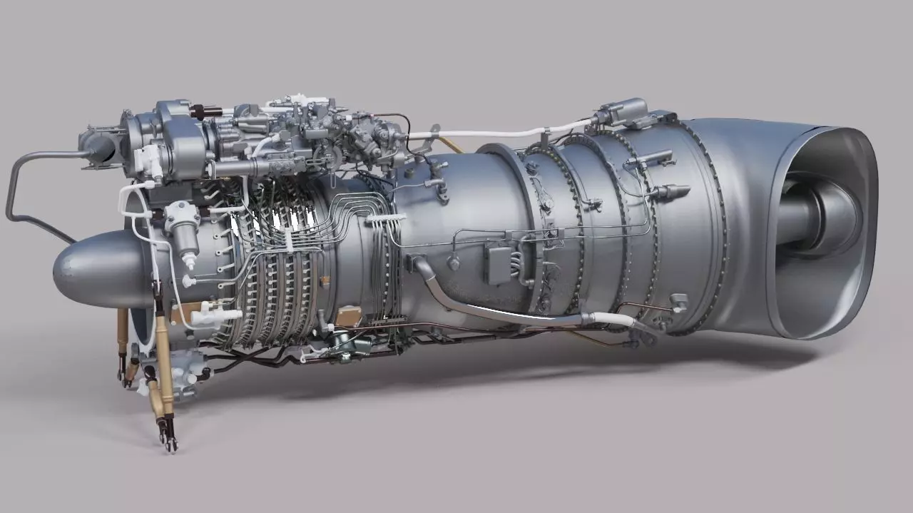 Heli Engine 3D model_0