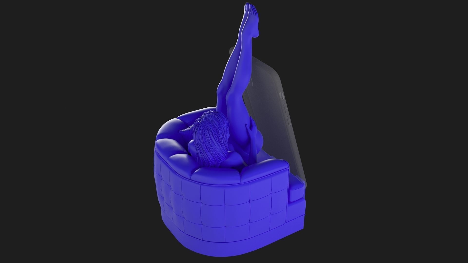 Phone holder  3D print model_9