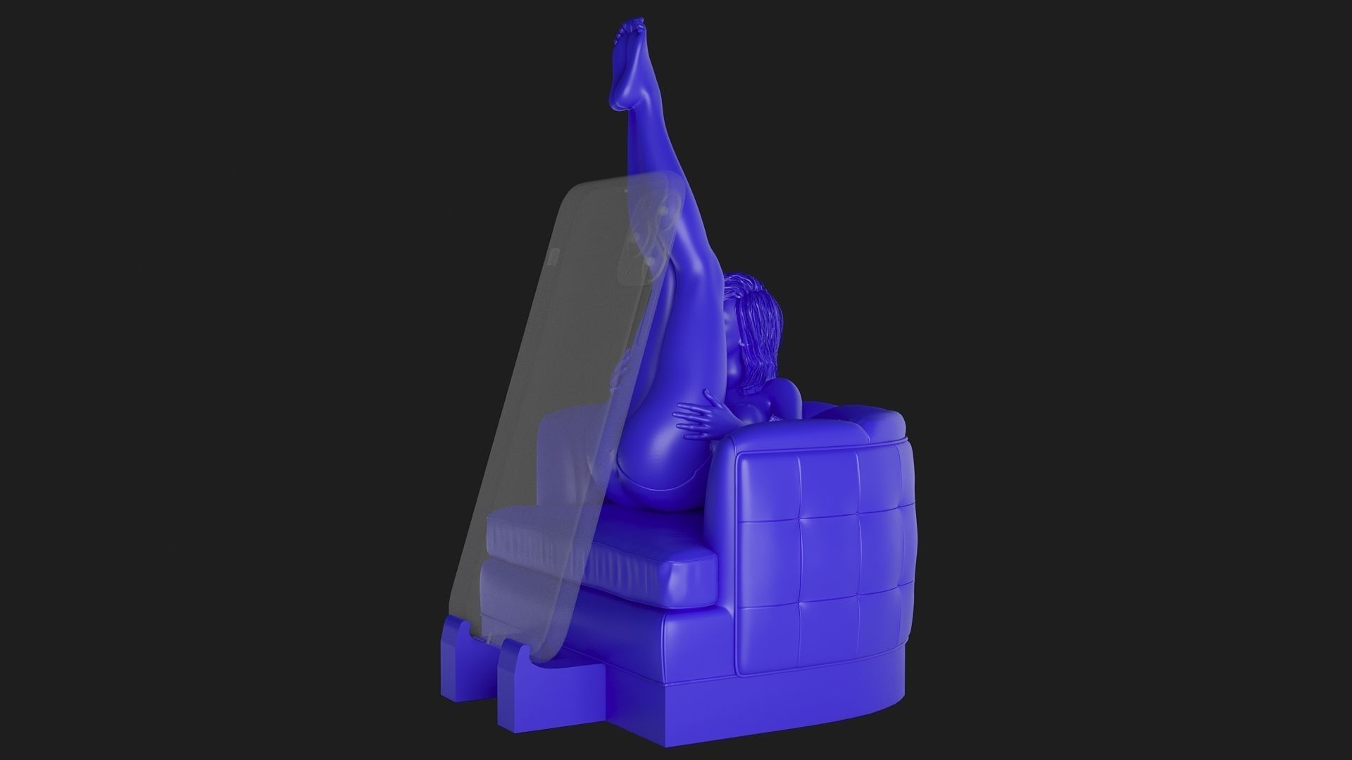 Phone holder  3D print model_6