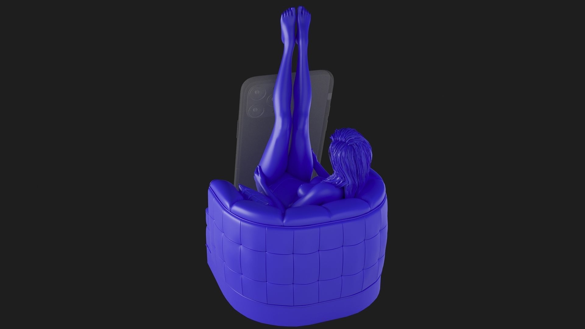 Phone holder  3D print model_8