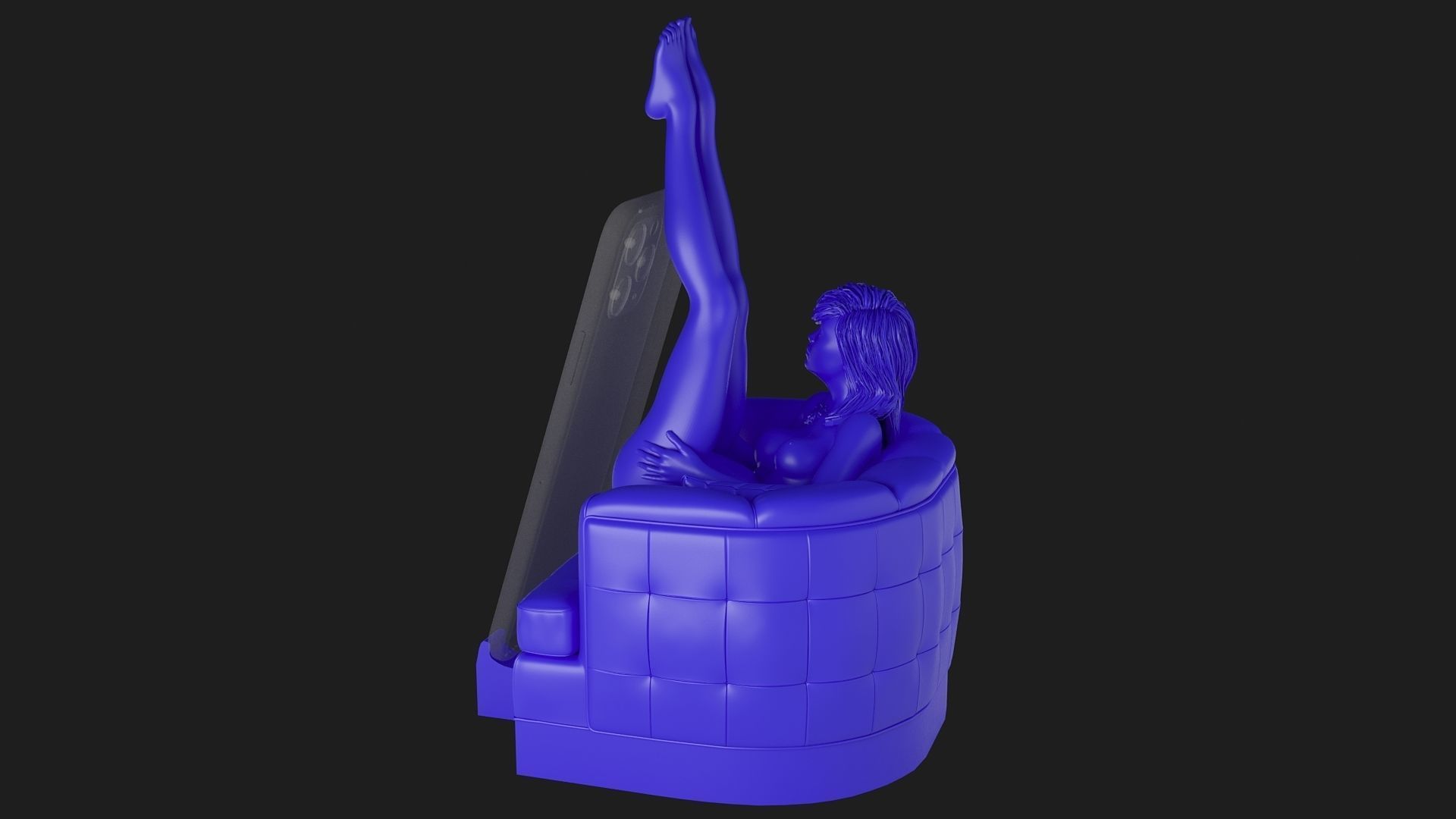 Phone holder  3D print model_7