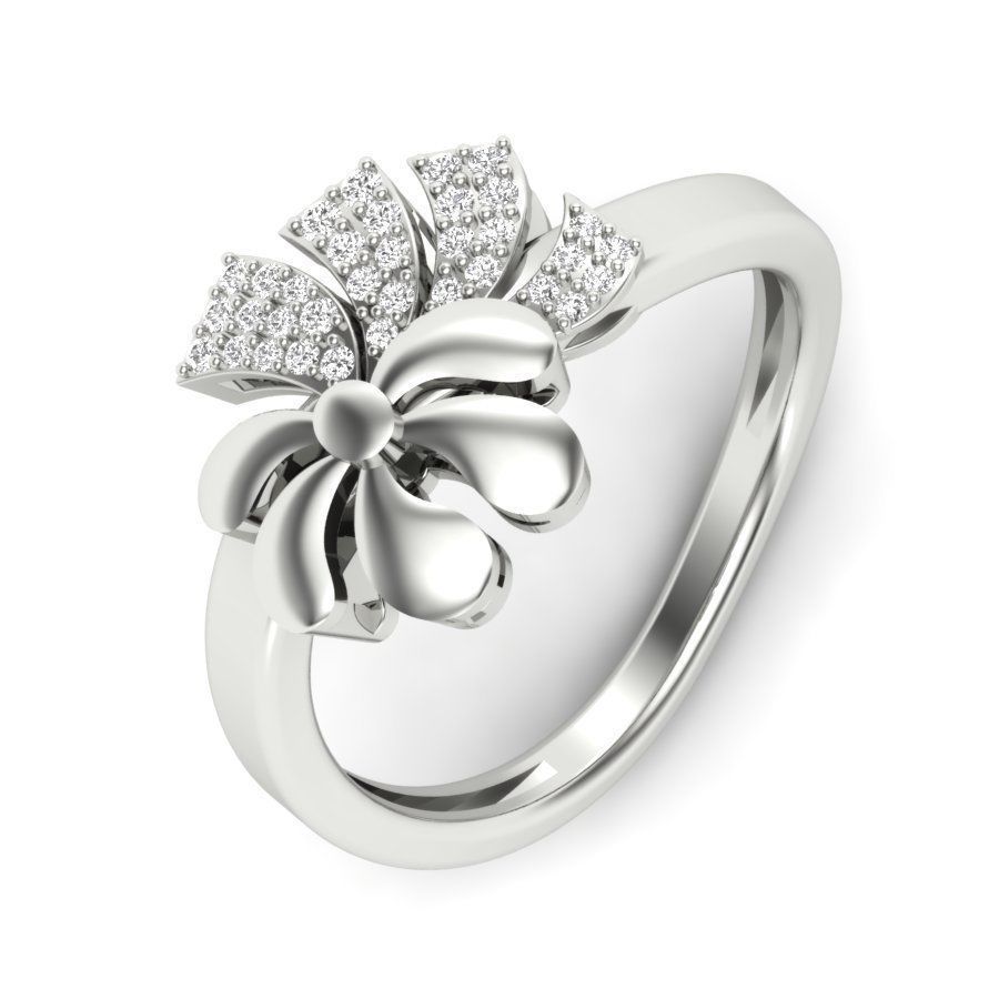 Engagement Ring 3dm stl render detail 3D print model_13