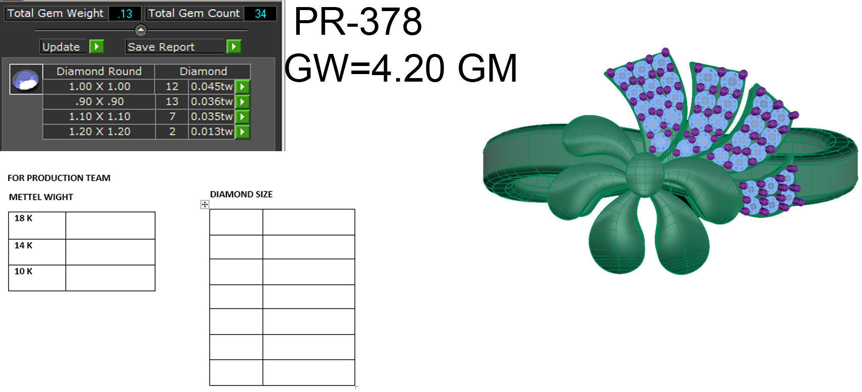 Engagement Ring 3dm stl render detail 3D print model_6