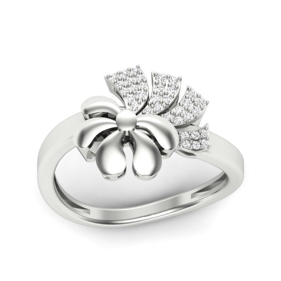 Engagement Ring 3dm stl render detail 3D print model_14