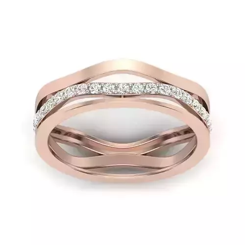 Diamond Cluster Ring 3dm stl render detail  3D print model