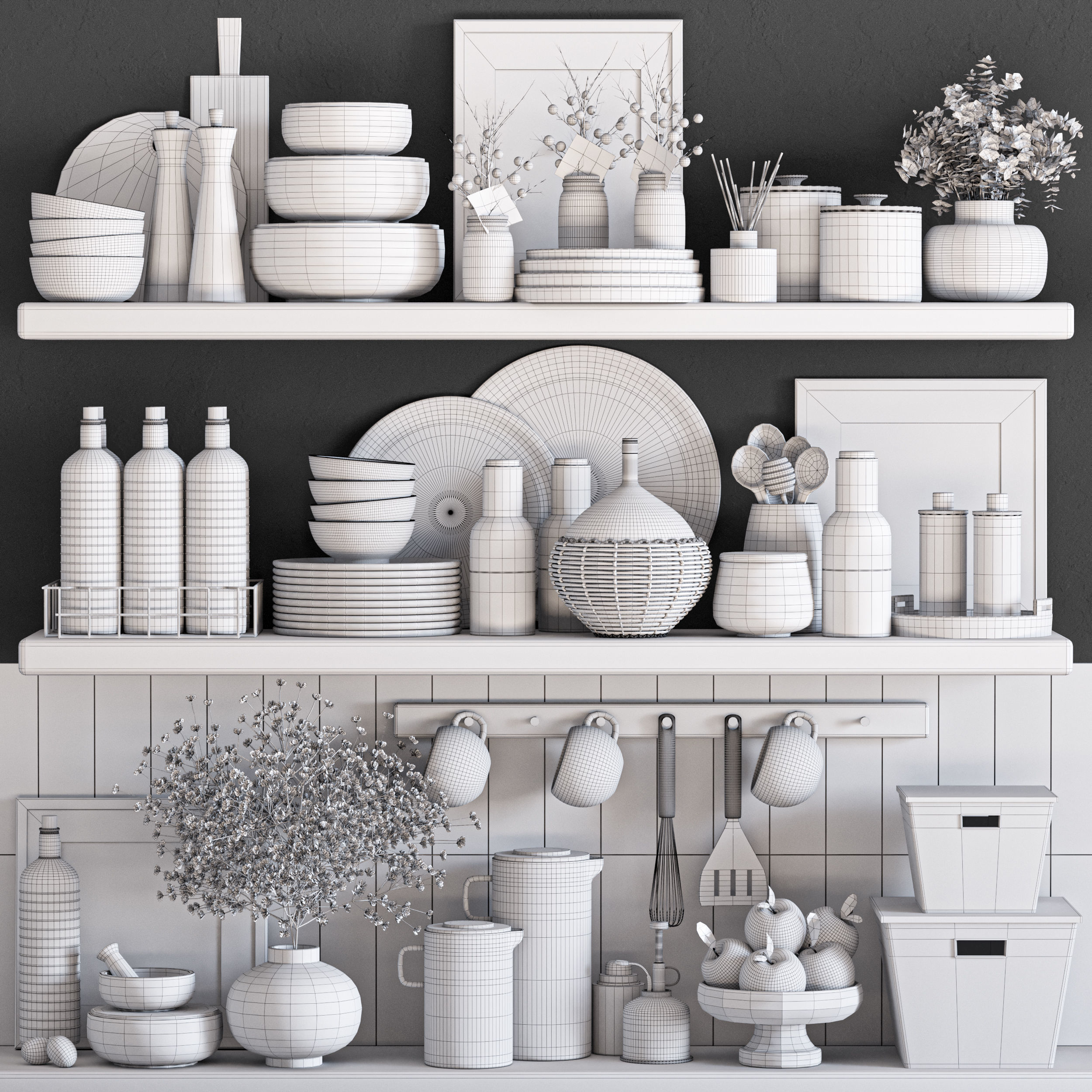 kitchen accessories028 3D model_5