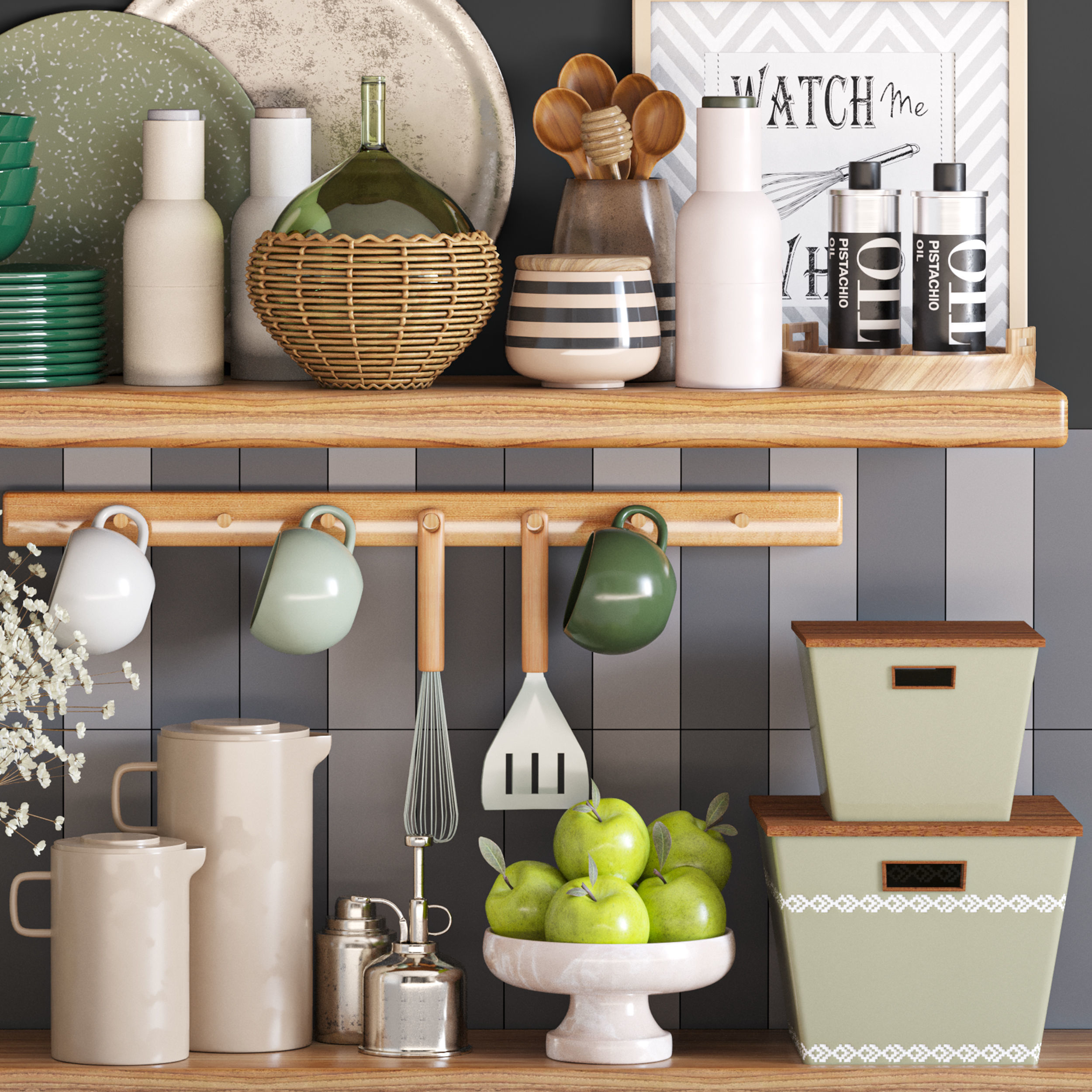 kitchen accessories028 3D model_2