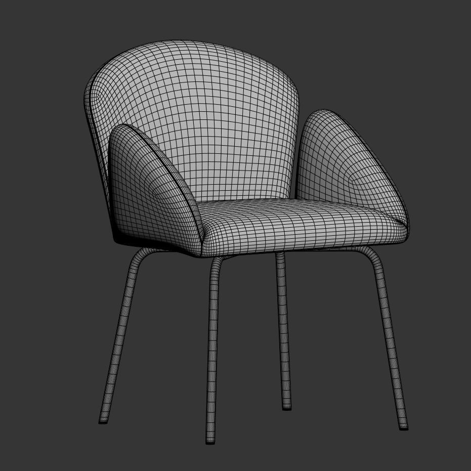 Dining Set 56 3D model_4