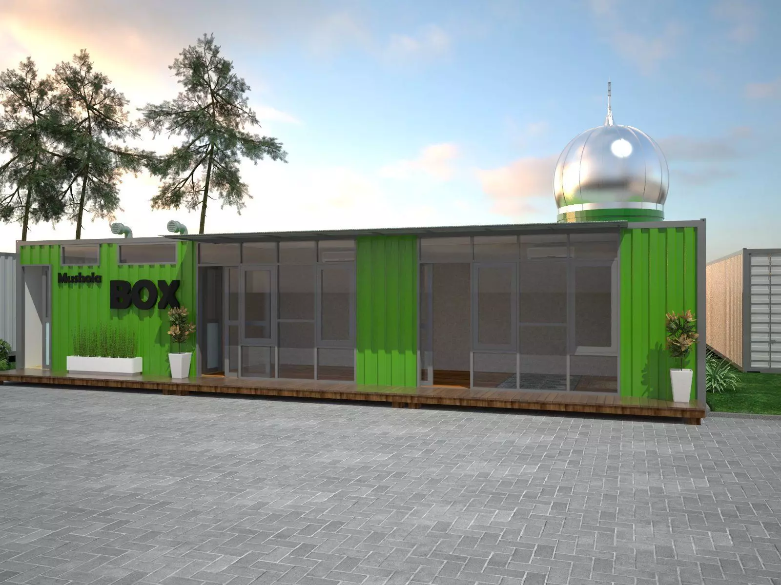 3D model BOX Mosque VR / AR / low-poly | CGTrader