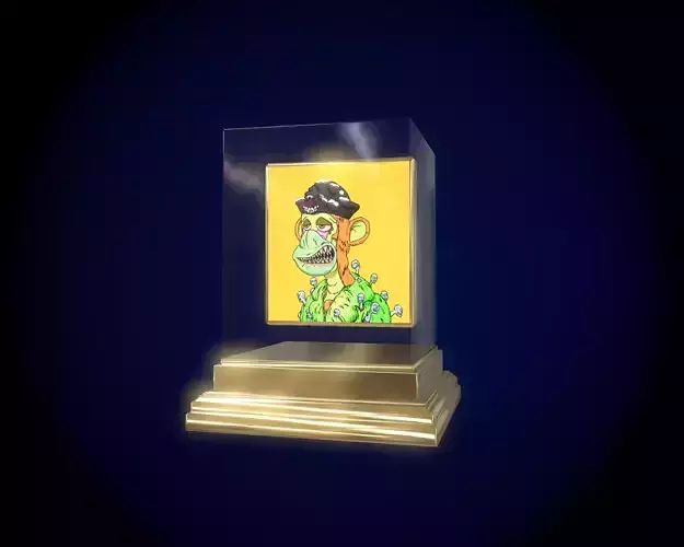 Mutant Ape 20 Gold Club Low-poly 3D model