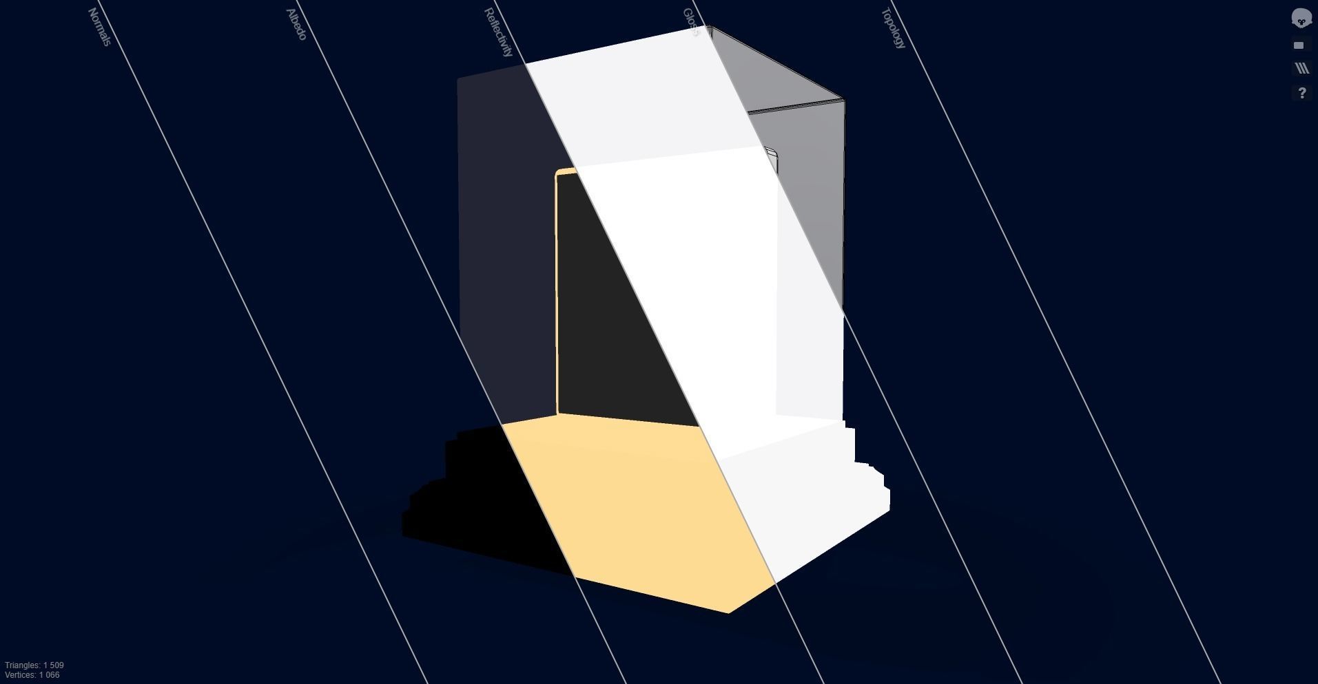 Mutant Ape 20 Gold Club Low-poly 3D model_11