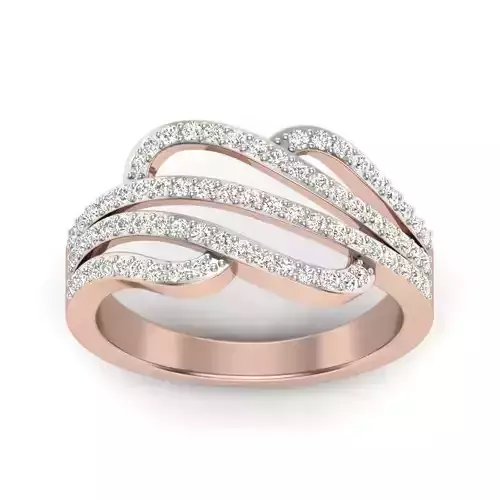 Women solitaire ring full US finger size 3dm stl render detail  3D print model