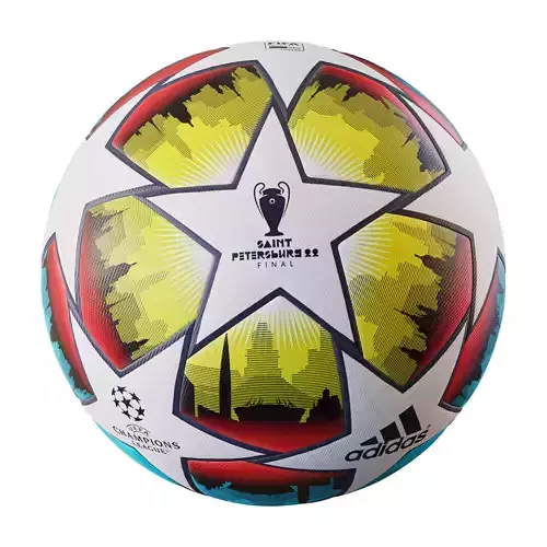 adidas UCL Competition St Petersburg Ball Low-poly 3D model