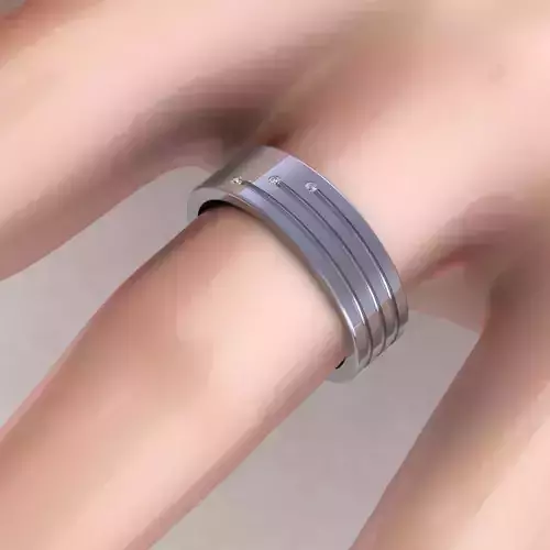 Parad Bend Engagement Ring