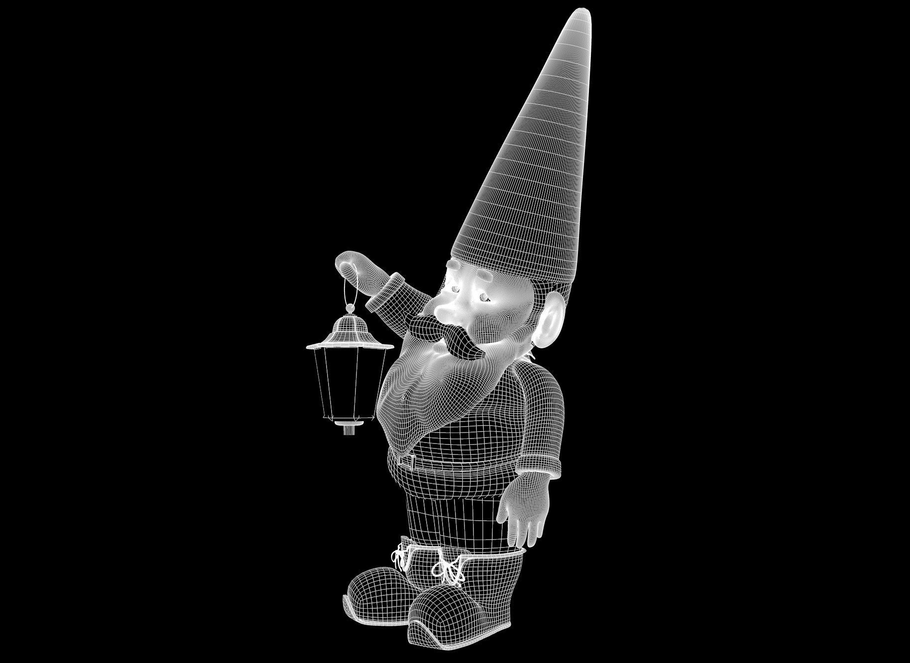 GNOME STATUE 3D model_7