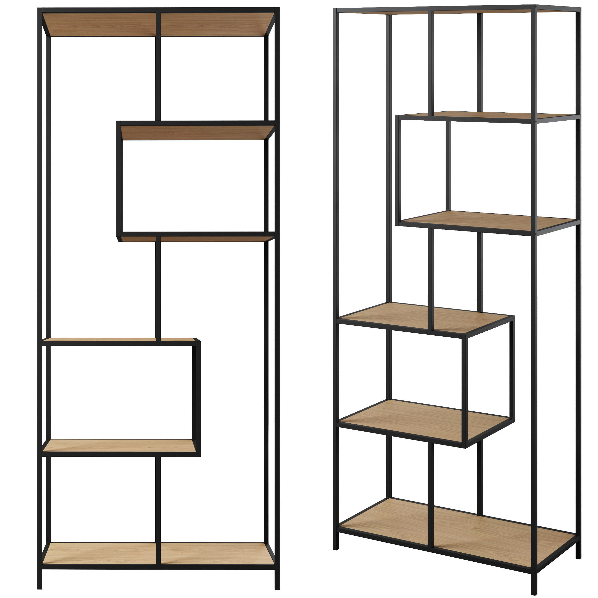 Bookcase Seaford by Actona 3D model_1