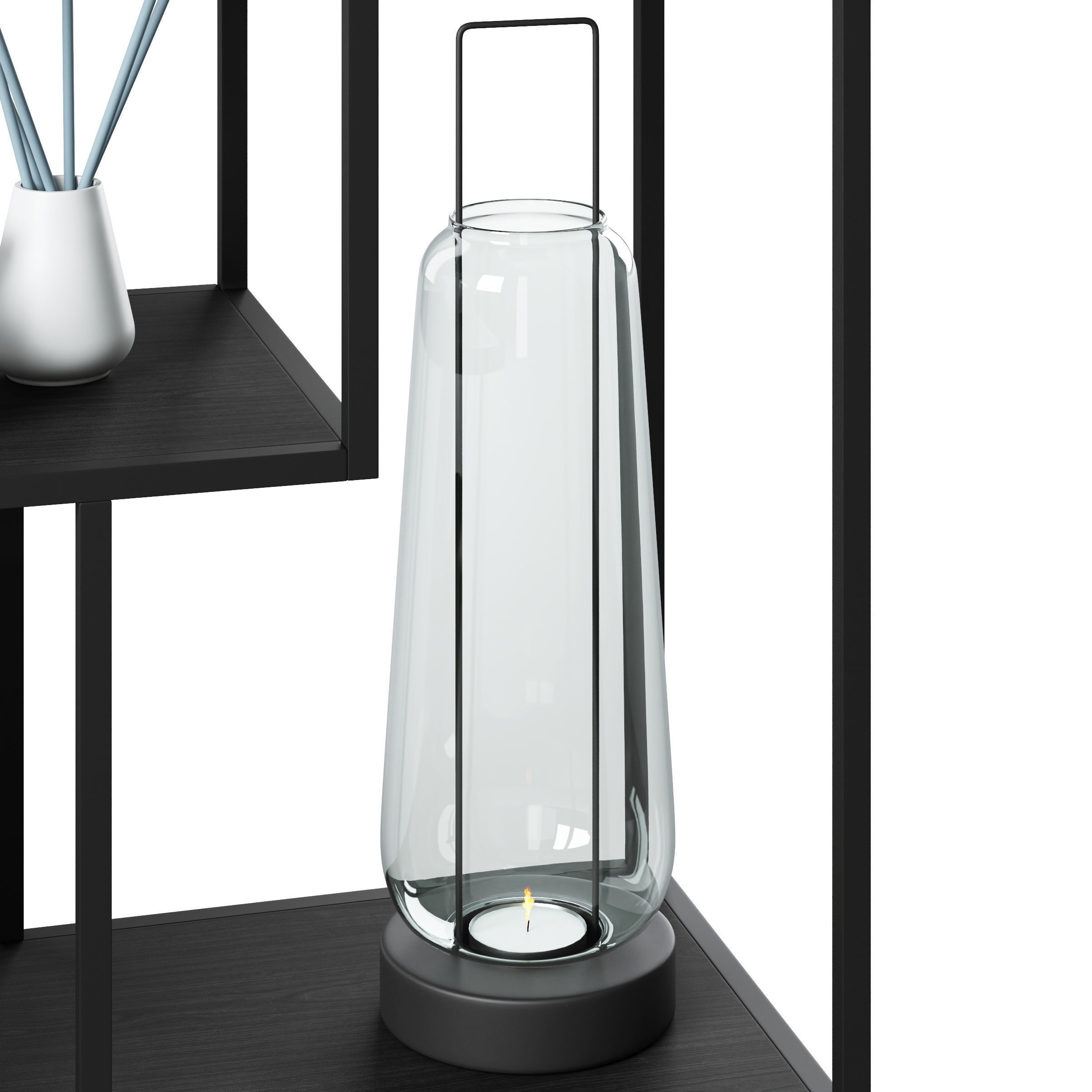 Bookcase Seaford by Actona 3D model_4