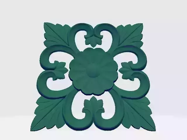 WOODEN ENGREVING FLOWER