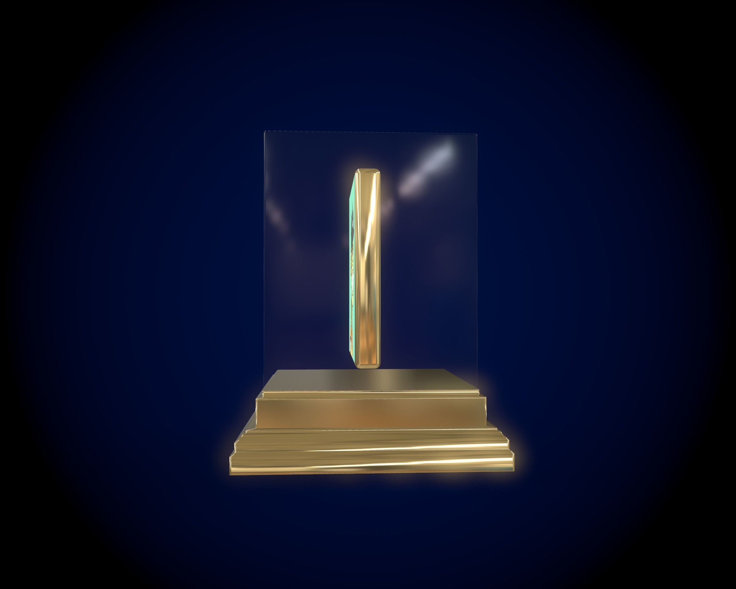 Mutant Ape 21 Gold Club Low-poly 3D model_6