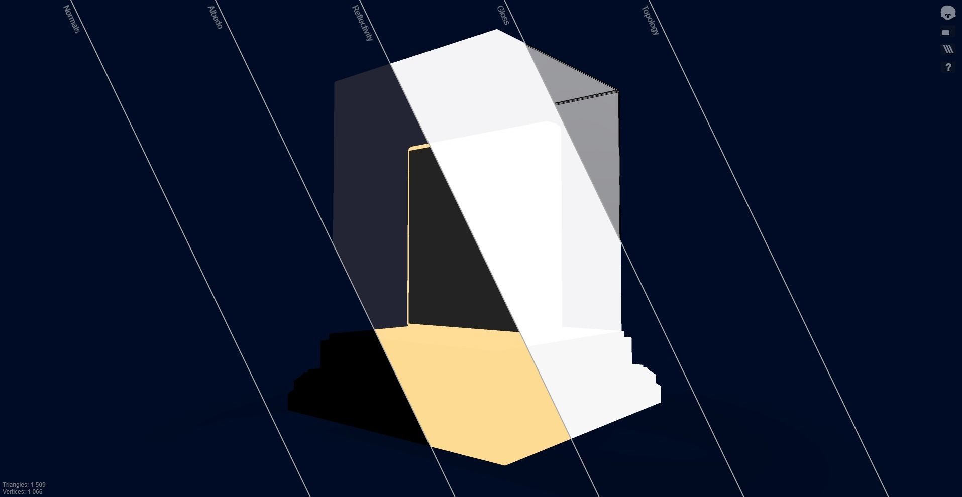 Mutant Ape 21 Gold Club Low-poly 3D model_15