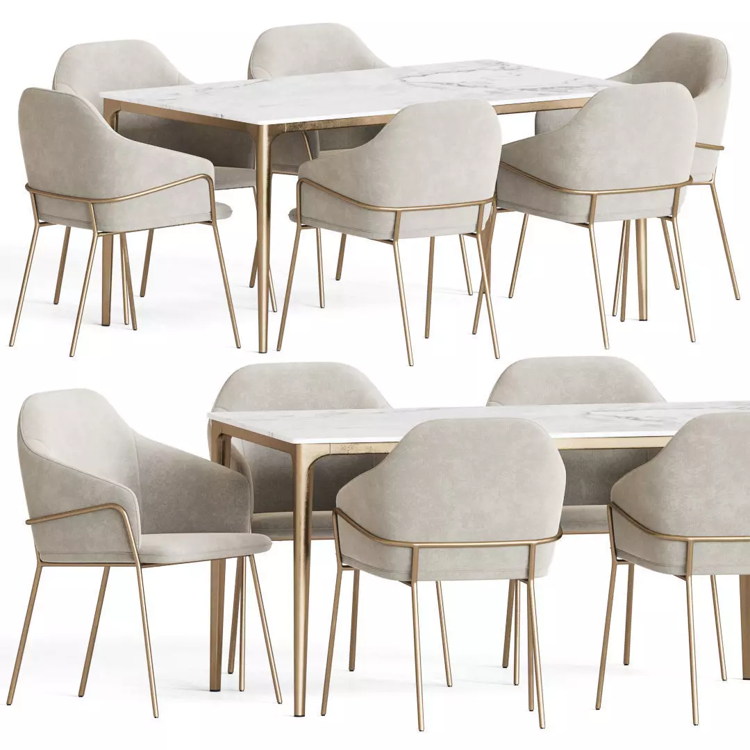 Dining Set 59 3D model_0