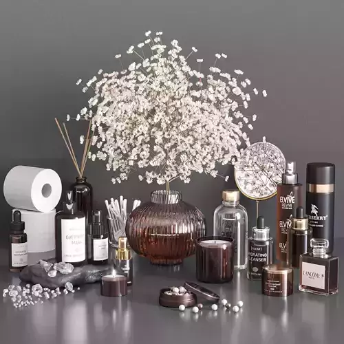 bathroom accessories 12 3D model