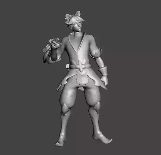 Porcelain Protector Ezreal 3D Model 3D print model