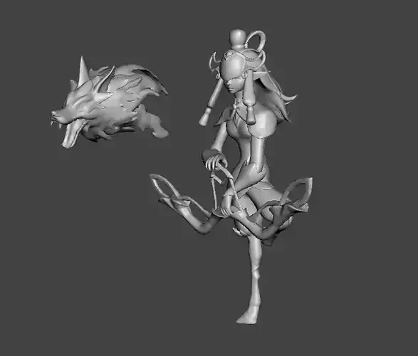 Porcelain Kindred 3D Model 3D print model