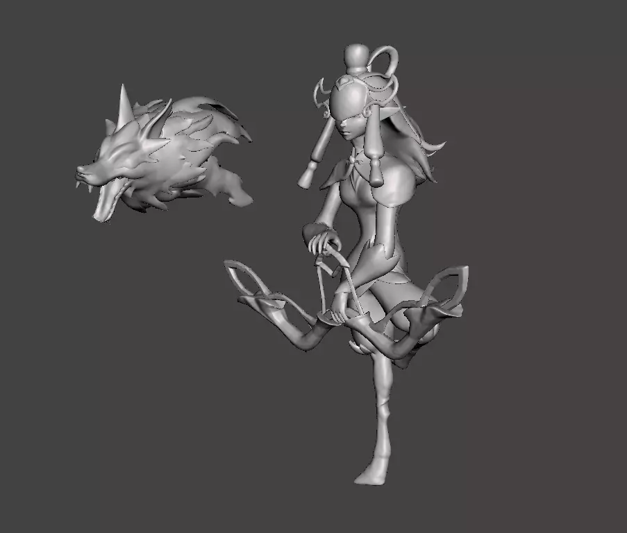 Porcelain Kindred 3D Model 3D print model_0